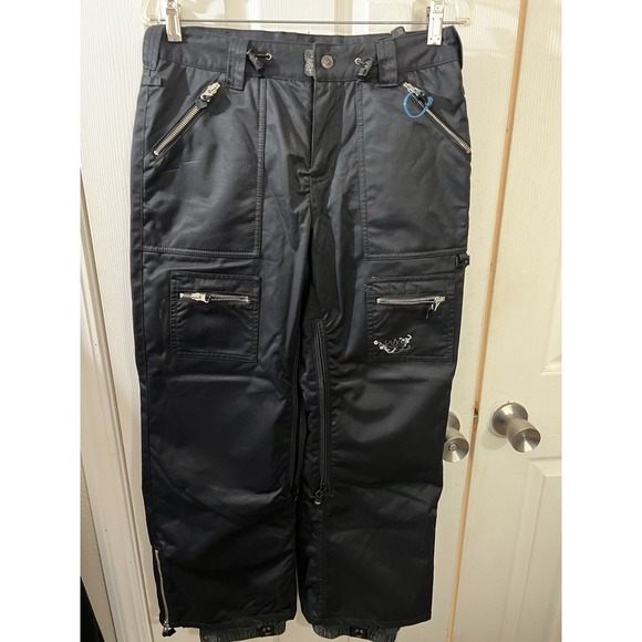 ROXY Womens Ski Snow Snowboard Pants Size S Black Padded‎ 5000 Vented Legs - Picture 1 of 4